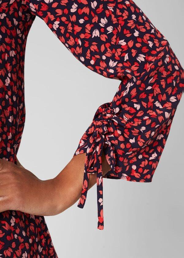 Hobbs Lilia Dress Navy Multi