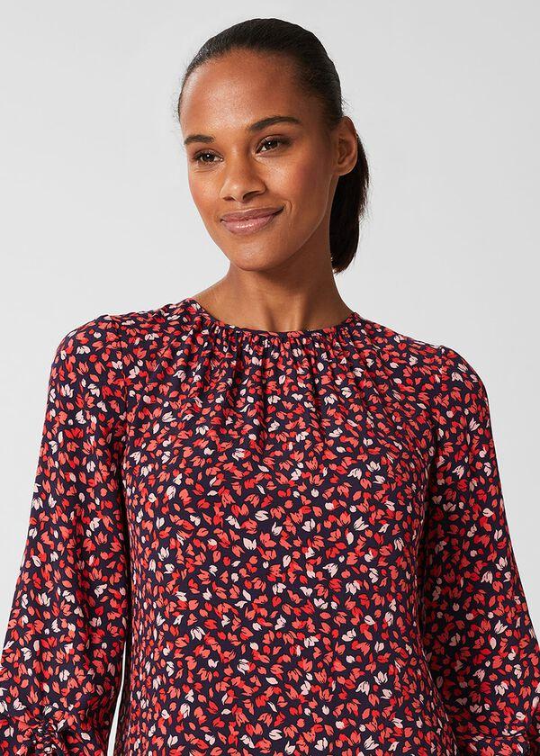 Hobbs Lilia Dress Navy Multi