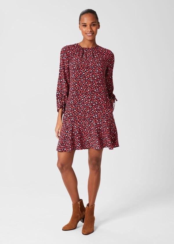 hobbs Lilia Dress Navy Multi