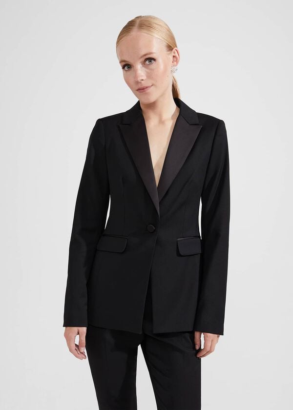 Hobbs Lilian Tux Jacket Black