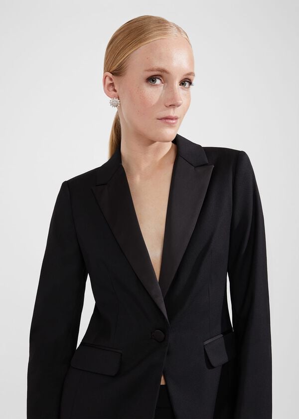 Hobbs Lilian Tux Jacket Black