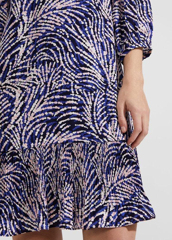 Hobbs Lilith Dress Navy Blue Multi