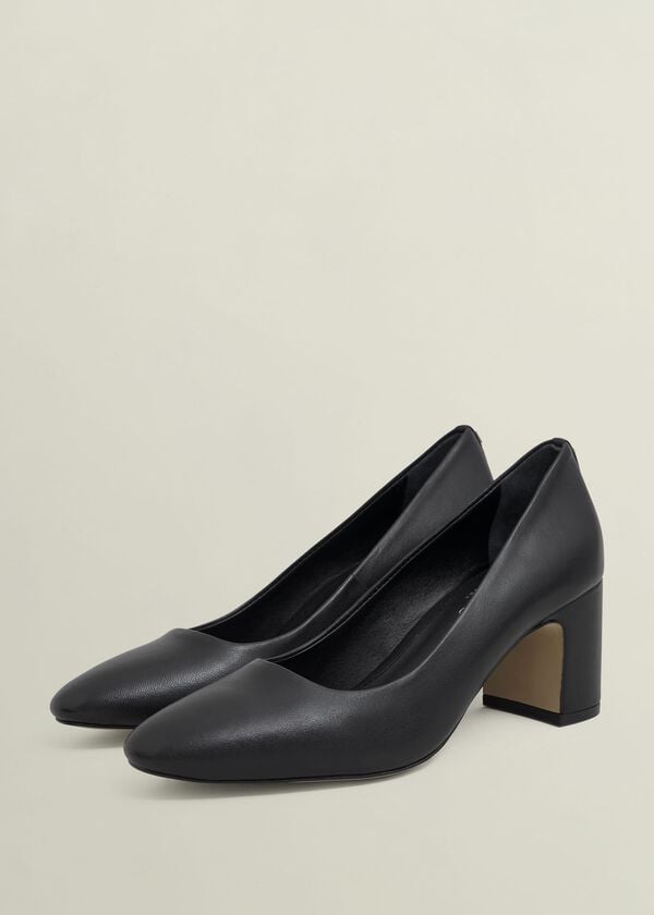 Hobbs Lily Leather Courts Black