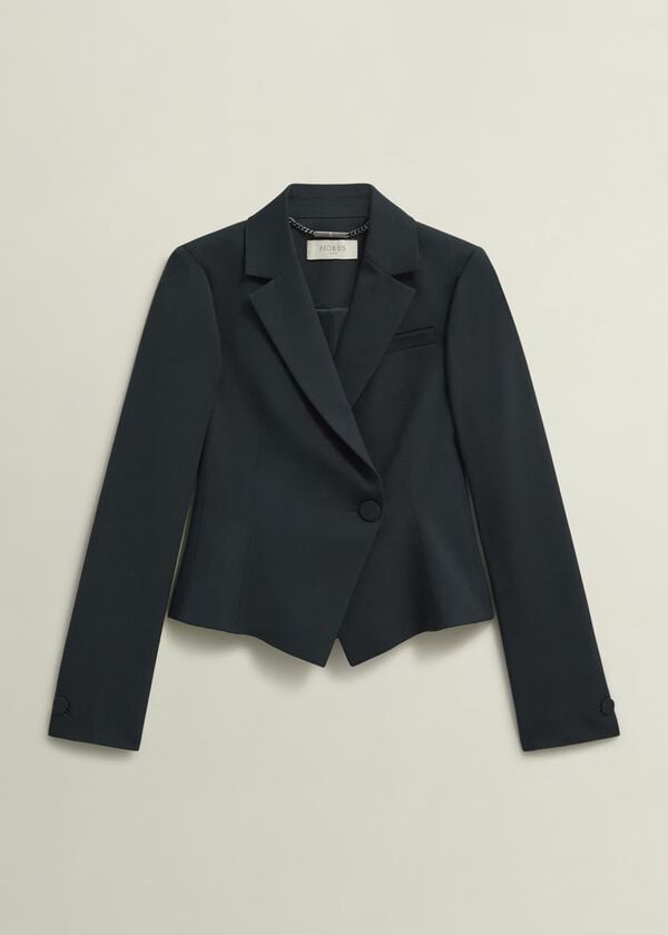 Hobbs Linda Fitted Jacket Deep Pine Green