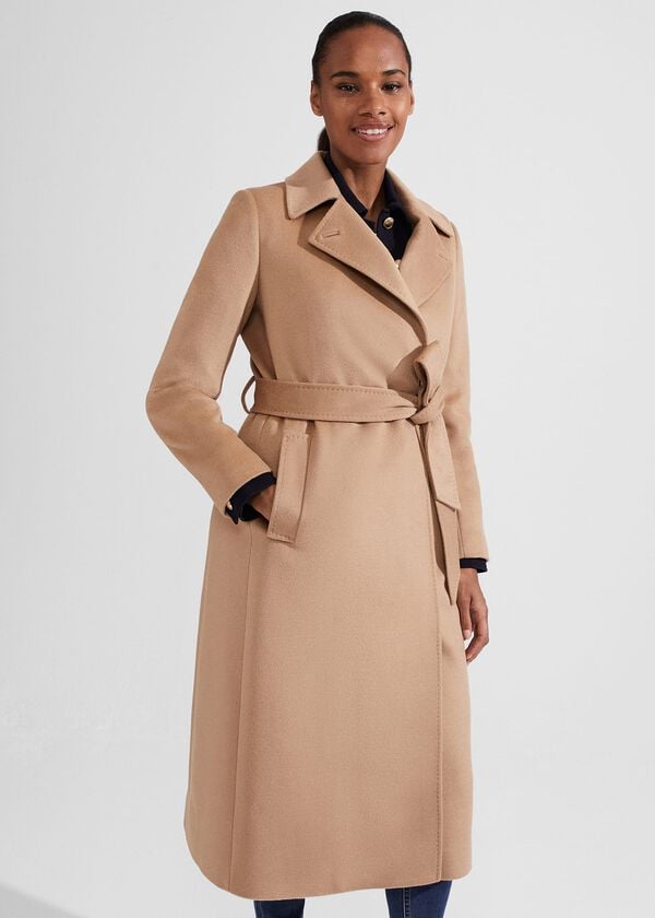 Hobbs Livia Wool Coat Camel