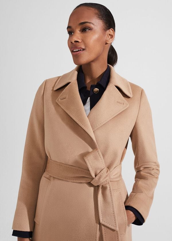 Hobbs Livia Wool Coat Camel