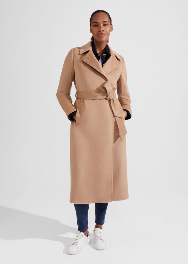 hobbs Livia Wool Coat Camel