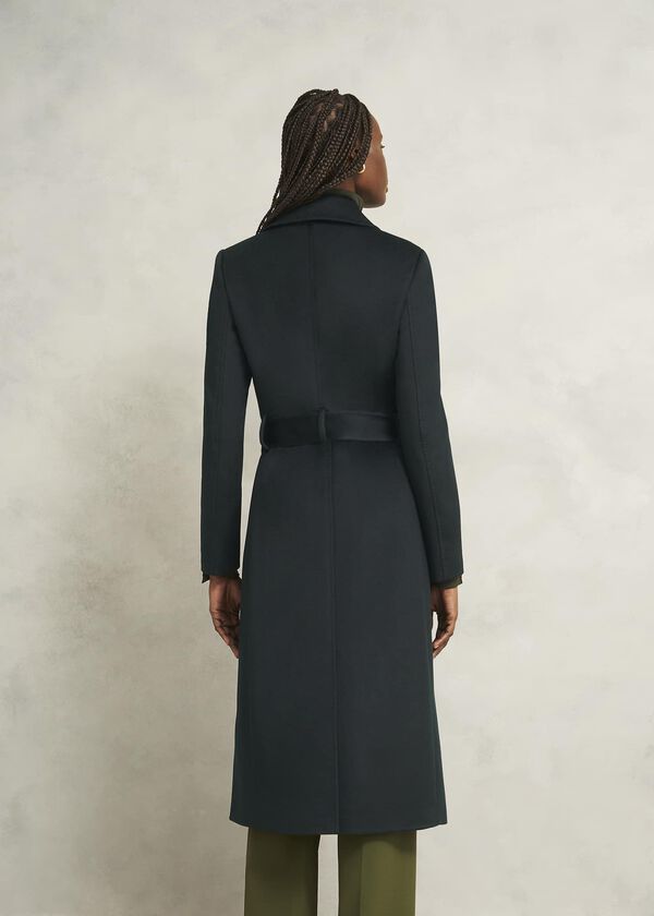 Hobbs Livia Wool Coat Dark Green