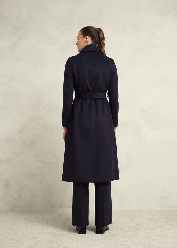 Hobbs Livia Wool Coat Navy
