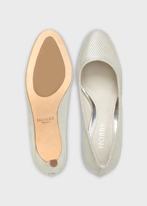 Hobbs Lizzie Court Shoes Champagne