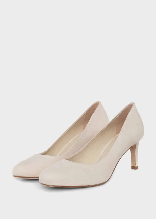 Hobbs Lizzie Court Shoes Creamy Oyster