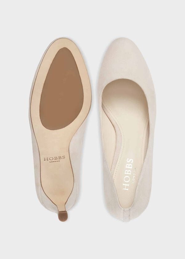 Hobbs Lizzie Court Shoes Creamy Oyster