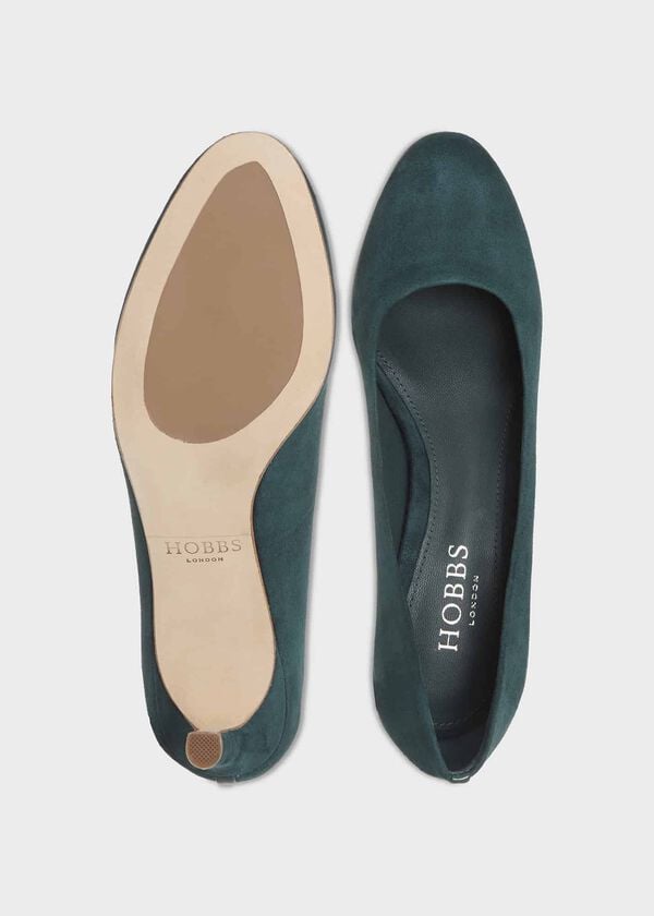 Hobbs Lizzie Court Shoes Evergreen