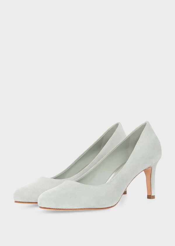 Hobbs Lizzie Court Shoes Sage Green