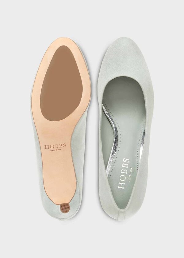 Hobbs Lizzie Court Shoes Sage Green