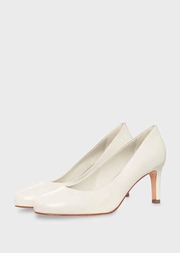 Hobbs Lizzie Leather Courts Ivory
