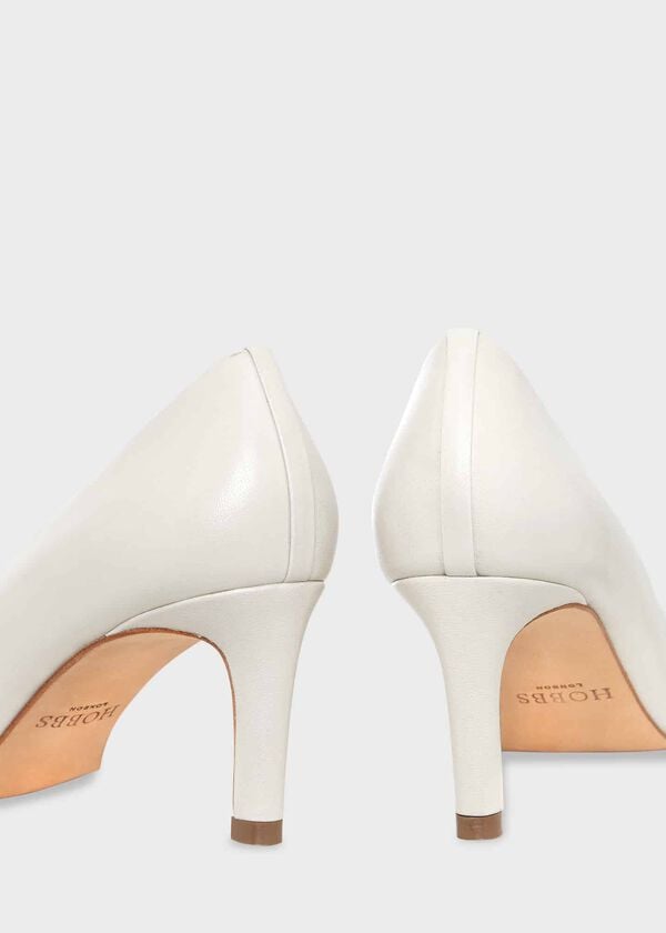 Hobbs Lizzie Leather Courts Ivory