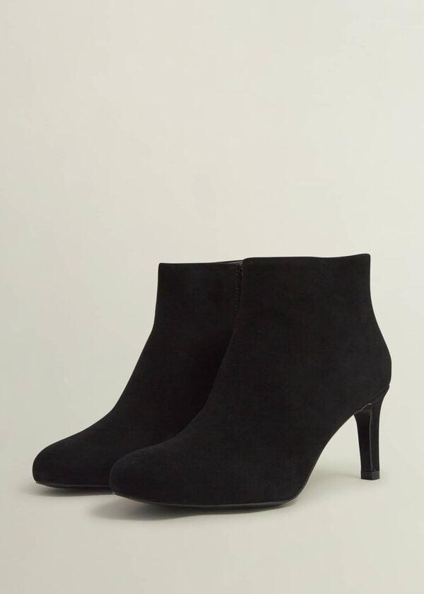 Hobbs Lizzie Suede Ankle Boots Black