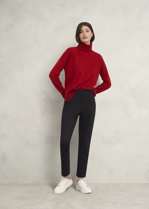 hobbs Lola Ponte Trousers Black