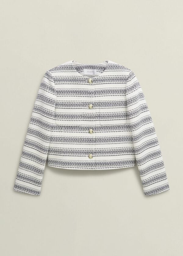 Hobbs Longcross Jacket Ivory Navy