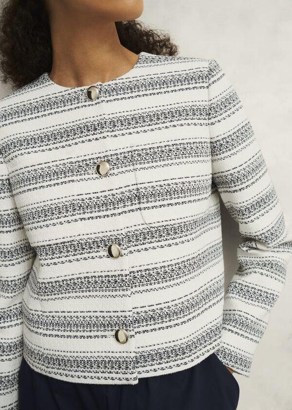 Hobbs Longcross Jacket Ivory Navy