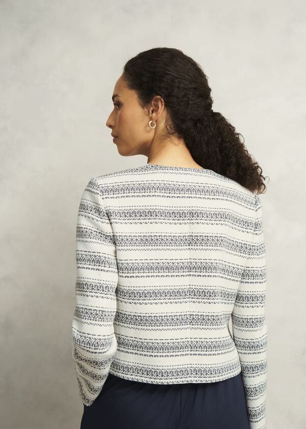 Hobbs Longcross Jacket Ivory Navy