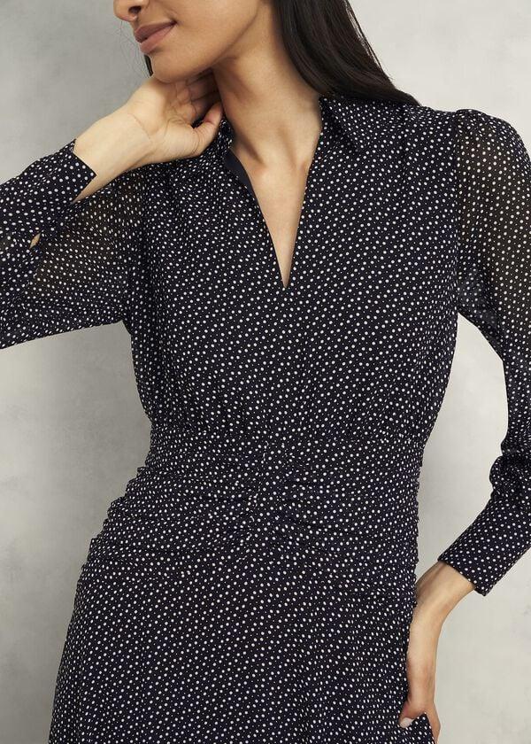 Hobbs Longstock Dress Black Ivory