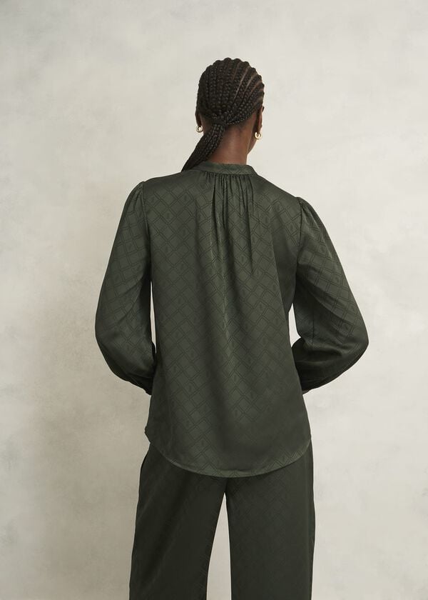 Hobbs Lucia Blouse Woodland Green