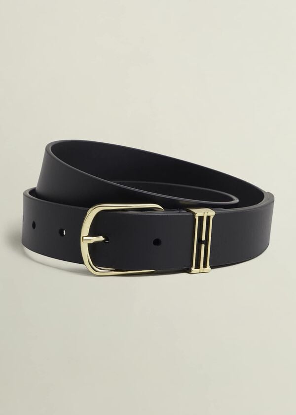 hobbs Lucia Leather Belt Black