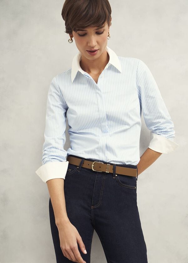 Hobbs Lucia Leather Belt Tan