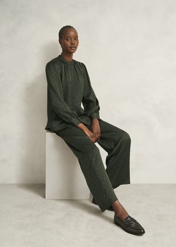 hobbs Lucia Trouser Woodland Green