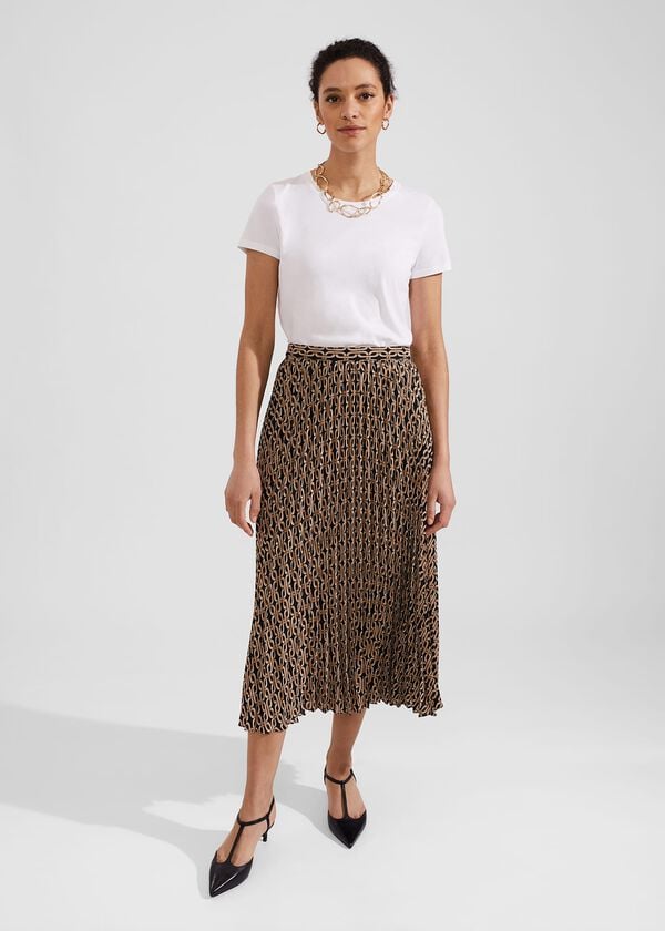 hobbs Luciana Skirt Black Camel