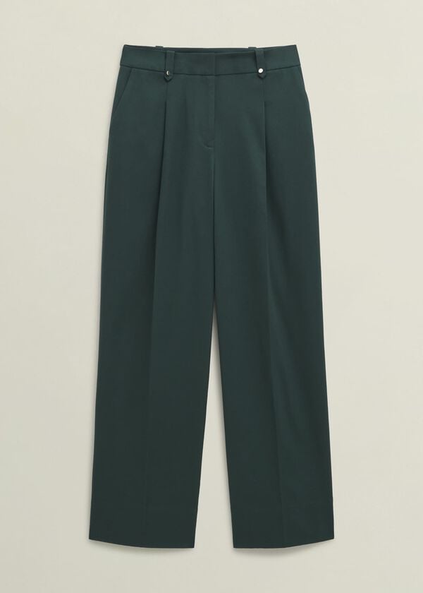 Hobbs Lucile Wide Trousers Ponderosa Green