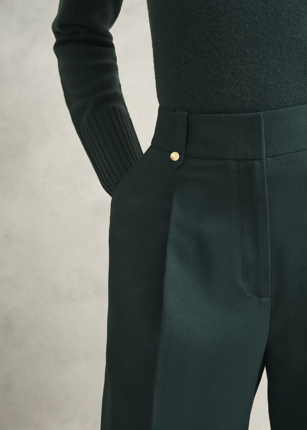 Hobbs Lucile Wide Trousers Ponderosa Green