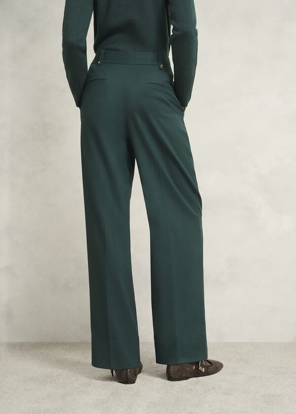 Hobbs Lucile Wide Trousers Ponderosa Green