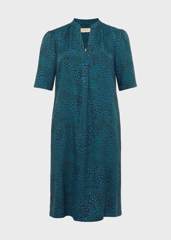 Hobbs Lucille Dress Navy Aegean