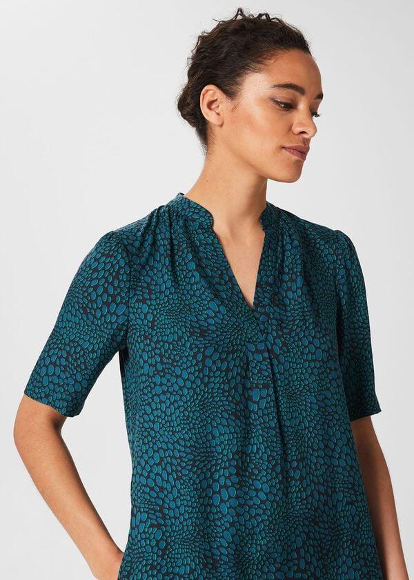 Hobbs Lucille Dress Navy Aegean