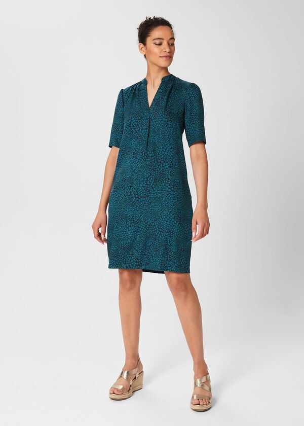 hobbs Lucille Dress Navy Aegean