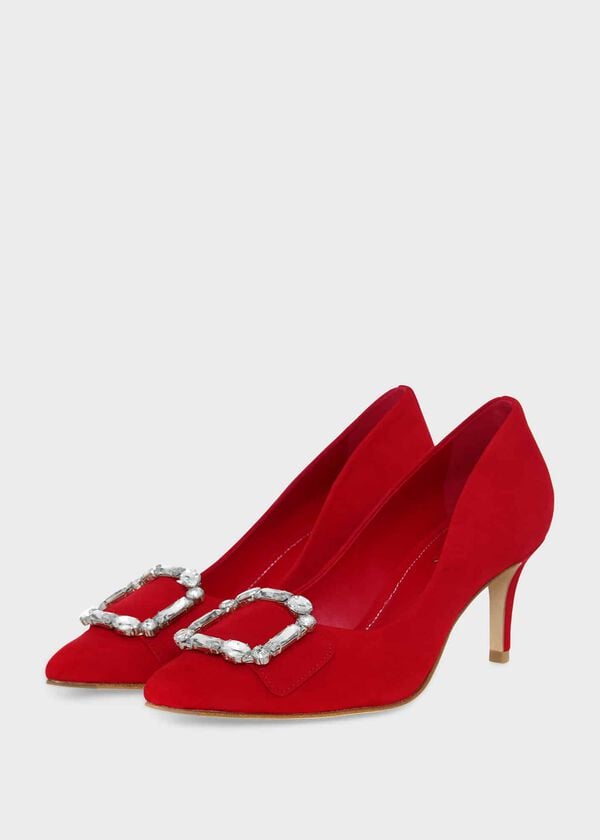 Hobbs Lucinda Court Shoes Garnet