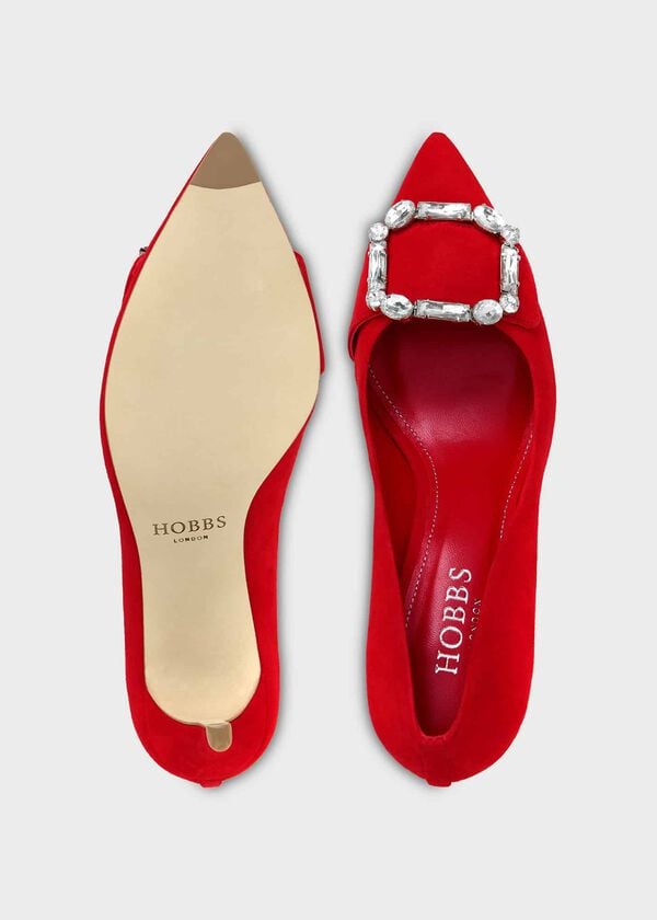 Hobbs Lucinda Court Shoes Garnet