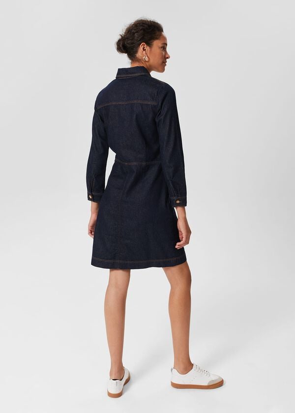 Hobbs Lulu Denim Dress Indigo