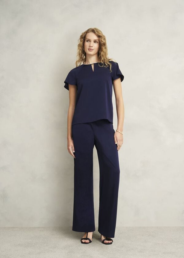 Hobbs Lulu Embellished Top Midnight