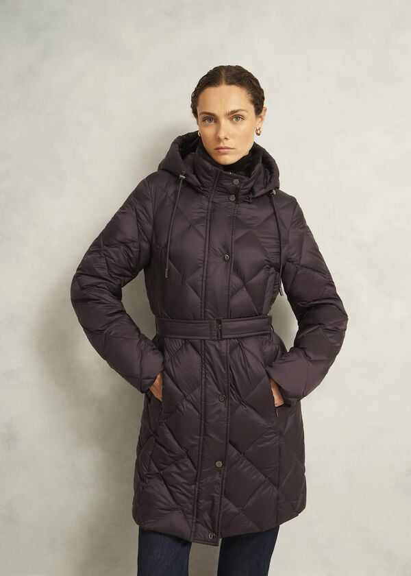 hobbs Lumi Puffer Deep Brown