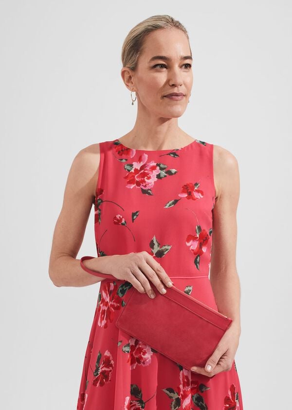 Hobbs Lundy Wristlet Bright Geranium