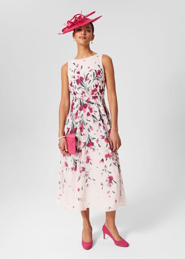 Hobbs Lundy Wristlet Bright Pink