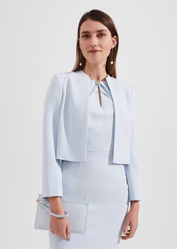 Hobbs Lundy Wristlet Ice Blue