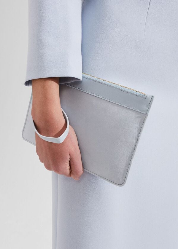 hobbs Lundy Wristlet Ice Blue