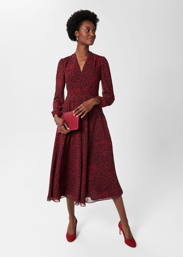 Hobbs Lundy Wristlet Rich Burgundy