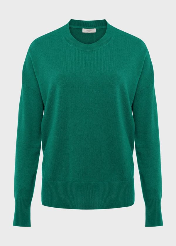Hobbs Lydia Button Jumper Ocean Green