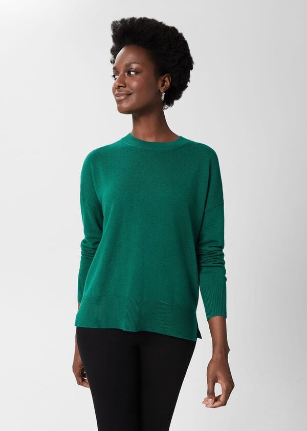 Hobbs Lydia Button Jumper Ocean Green